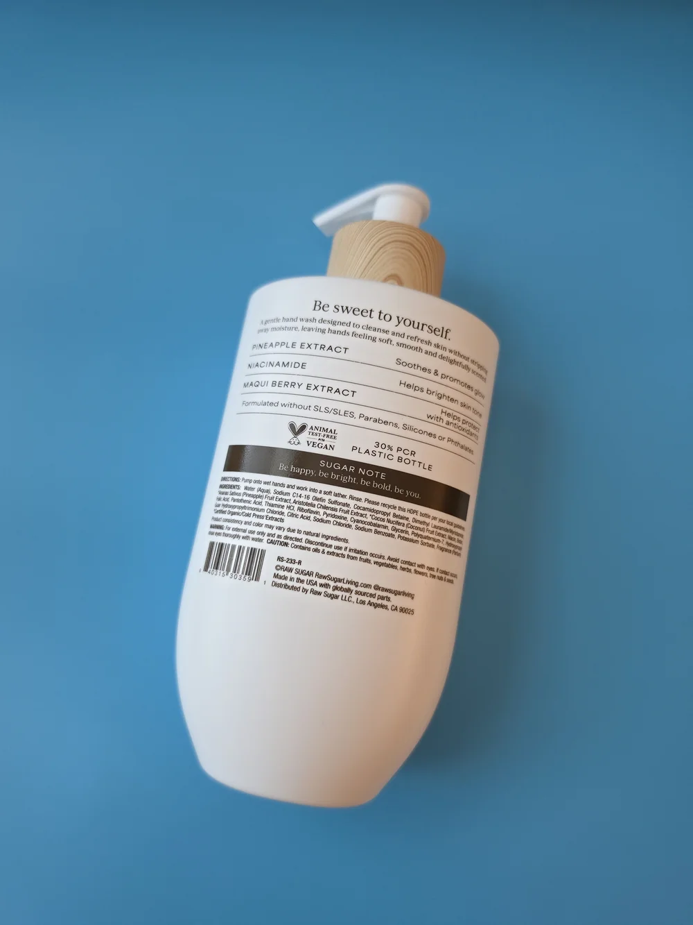 RAW Sugar Pineapple Maqui Berry Reviver Hand Wash - White - Picture 4 of 5